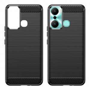 Силиконов гръб Carbon - Infinix Hot 20 Play черен - Img 8