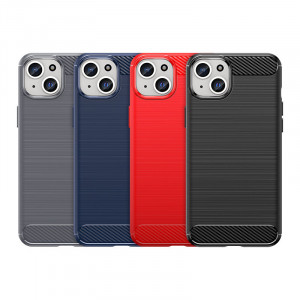 Силиконов гръб Carbon - iPhone 15 Plus син - Img 8