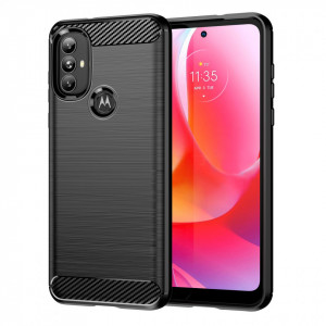 Силиконов гръб Carbon - Moto g power 2022 черен - Img 1