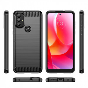 Силиконов гръб Carbon - Moto g power 2022 черен - Img 8