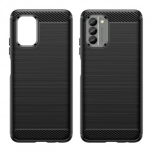 Силиконов гръб Carbon - Nokia G400 черен - Img 3