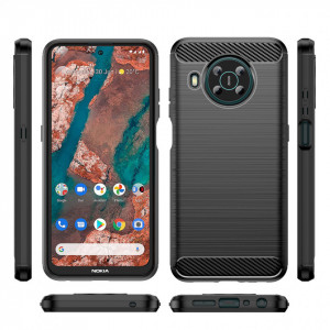 Силиконов гръб Carbon - Nokia X100 черен - Img 8