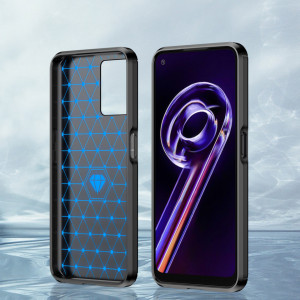 Силиконов гръб Carbon - Realme 9 5G / 9 Pro черен - Img 4