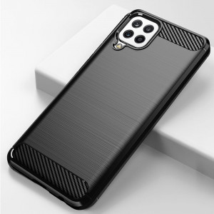 Силиконов гръб Carbon - Samsung Galaxy A22 черен - Img 2