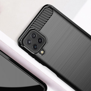 Силиконов гръб Carbon - Samsung Galaxy A22 черен - Img 6