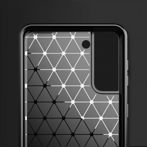 Силиконов гръб Carbon - Samsung Galaxy S21+ 5G син - Img 2
