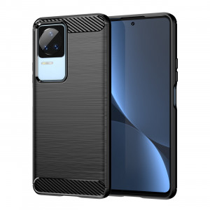 Силиконов гръб Carbon - Xiaomi Poco F4 черен - Img 1