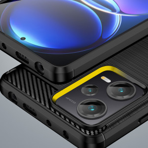 Силиконов гръб Carbon - Xiaomi Redmi Note 12 Pro+ 5G черен - Img 6