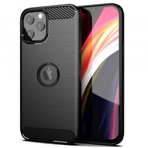Силиконов гръб FORCELL Carbon - iPhone 13 Pro черен - Img 11