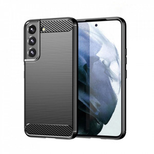 Силиконов гръб FORCELL Carbon - Samsung Galaxy S22+ черен - Img 2