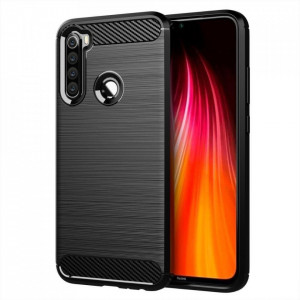 Силиконов гръб FORCELL Carbon - Xiaomi Redmi Note 8 / 8 2021 черен - Img 3