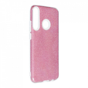 Силиконов гръб FORCELL Shining - Huawei P40 lite E розов - Img 1