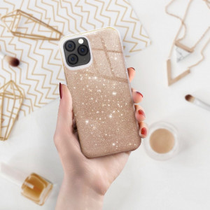 Силиконов гръб FORCELL Shining - Huawei P40 lite / nova 7i златист - Img 4