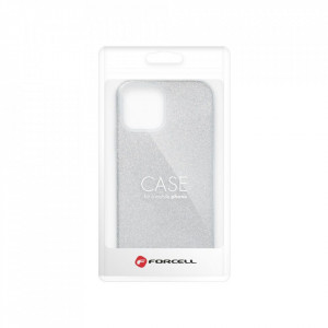 Силиконов гръб FORCELL Shining - Samsung Galaxy S21 Ultra 5G сребрист - Img 9