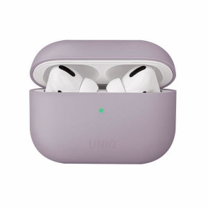 Силиконов калъф за слушалки UNIQ Lino - AirPods Pro лавандула - Img 6
