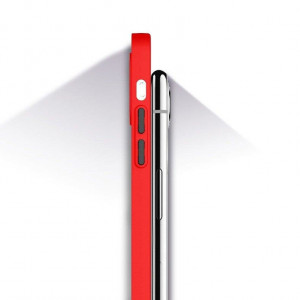 Силиконов полупрозрачен гръб Milky - iPhone 12 mini червен - Img 7