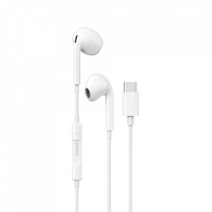 Слушалки с кабел DUDAO USB Type C бял (X14PROT) - Img 1