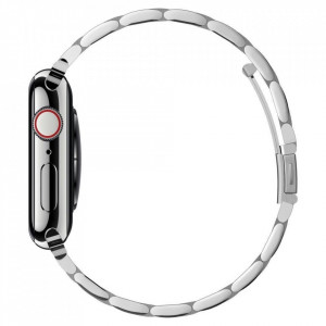 Стоманена каишка SPIGEN Modern Fit - Apple Watch 40mm Series 4 / 38mm Series 3 / 38mm Series 2 / 38mm (1st gen) сребърен - Img 4