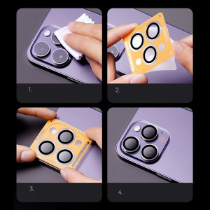 Стъклен протектор за камера Baseus - iPhone 13 / 13 mini - Img 8