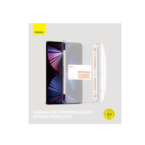 Стъклен протектор с инструмент за поставяне Baseus Crystal - iPad Pro 12.9" (3rd gen 2018) / Pro 12.9" (4th gen 2020) / Pro 12.9" (5th gen 2021) / Pro 12.9" (6th gen 2022) прозрачен - Img 4