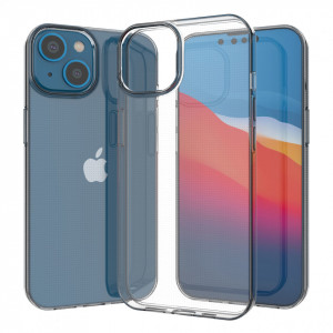 Тънък силиконов гръб 0.5mm - iPhone 14 прозрачен - Img 4