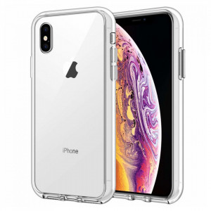 Тънък силиконов гръб 0.5mm - iPhone XS Max прозрачен - Img 1