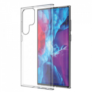 Тънък силиконов гръб 0.5mm - Samsung Galaxy S22 Ultra прозрачен - Img 7