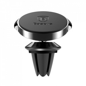 Универсална магнитна стойка за телефон за кола за вентилационен отвор BASEUS Small Ears Series (SUER-A01) черна - Img 3