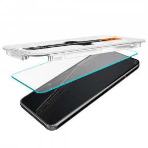 2 бр. закален стъклен протектор SPIGEN TR Ez Fit с инструмент за поставяне - Samsung Galaxy S23 - Img 6