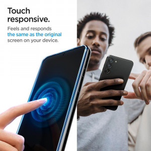 2 бр. закален стъклен протектор SPIGEN TR Ez Fit с инструмент за поставяне - Samsung Galaxy S23+ - Img 11