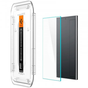 2 бр. закален стъклен протектор SPIGEN TR Ez Fit с инструмент за поставяне - Samsung Galaxy S24 Ultra - Img 4