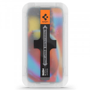 2 бр. закален стъклен протектор SPIGEN TR Ez Fit с инструмент за поставяне - iPhone 13 / 13 Pro - Img 18