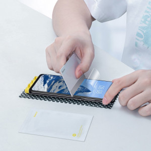 2 бр. извит гъвкав протектор с пълно покритие 0.15mm BASEUS - Xiaomi Poco F3 / Redmi K40 / K40 Pro / K40 Pro Plus / Mi11i / Mi 11X (SGMIK40-02) - Img 20