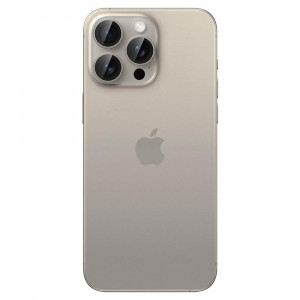 2 бр. протектор за камера SPIGEN Optik TR Ez Fit - iPhone 14 Pro / Pro Max / 15 Pro / Pro Max natural titanium - Img 3