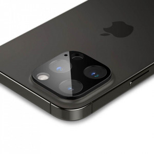 2 бр. протектор за камера SPIGEN Optik TR - iPhone 14 Pro / 14 Pro Max с черна рамка - Img 5