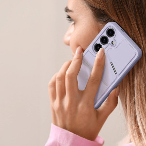 3 в 1 гръб със стойка и слот за карти Dux Ducis Rafi II MagSafe със система против кражба - Samsung Galaxy S24 лилав - Img 11
