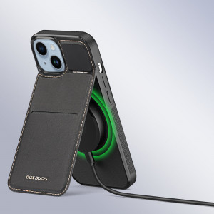 3 в 1 гръб със стойка и слот за карти Dux Ducis Rafi MagSafe със система против кражба - iPhone 15 черен - Img 9