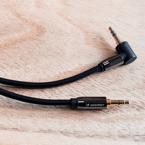 90° аудио кабел WOZINSKY жак 3.5mm 2m черен - Img 9