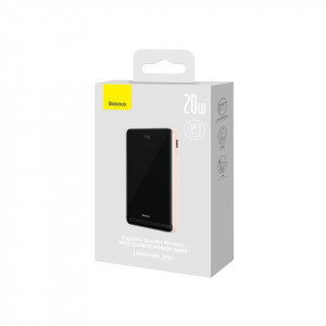BASEUS Magnetic Bracket с безжично зареждане бързо зареждане Външна батерия 10000mAh 20W розов (c BASEUS Xiaobai series бързо зареждане кабел Type-C към Type-C 60W(20V / 3A) 50cm бяла) Overseas Edition - Img 5