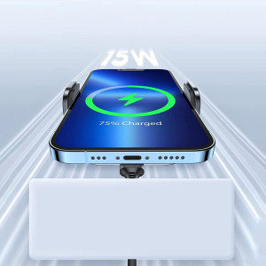 Joyroom стойка за кола Qi Wireless Induction зарядно 15W (MagSafe - iPhone Compatible) - Dashboard (JR-ZS295) черен - Img 15