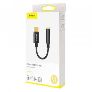 Адаптер за слушалки BASEUS L54 USB Type C към мини жак 3.5mm DAC конвертор, 24 bit, 48 KHz (CATL54-01) черен - Img 15