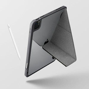 Антибактериален калъф тип книга с място за стилус UNIQ Moven - iPad 10.2" (7th gen 2019) / (8th gen 2020) / (9th gen 2021) бордо - Img 8