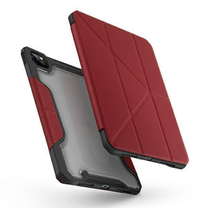 Антибактериален калъф тип книга с място за стилус UNIQ Trexa - iPad Pro 11" (2nd gen 2020) / Pro 11" (3rd gen 2021) / Pro 11" (4th gen 2022) червен - Img 1