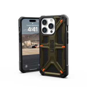 Армиран гръб UAG Monarch - iPhone 15 Pro зелен кевлар - Img 5