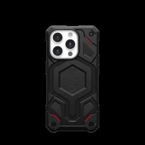 Армиран гръб UAG Monarch Pro MagSafe - iPhone 15 Pro черен кевлар - Img 2