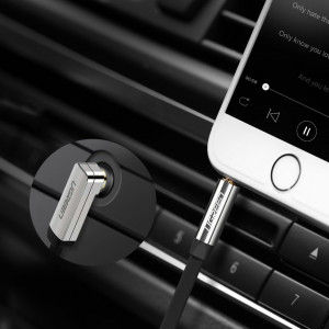 Аудио кабел UGREEN AUX жак 3.5mm 3m (10728) сребърен - Img 3