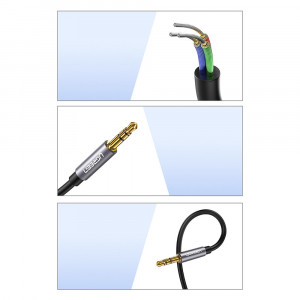 Аудио удължител UGREEN жак 3.5mm (мъжко) към жак 3.5mm (женско) 0.5m син (AV118) - Img 14