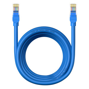 Бърз интернет кабел BASEUS High Speed cat.6 RJ45 1000Mb/s 5m син - Img 1