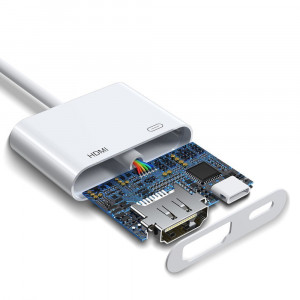 Видео адаптер JOYROOM Lightning към digital HDMI / Lightning FullHD, 1080p, 60Hz (S-H141) бял - Img 8