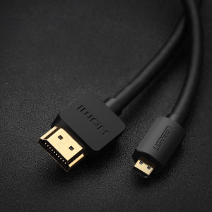 Видео кабел UGREEN HD127 Micro HDMI към HDMI 2.0 cable 1m черен - Img 3
